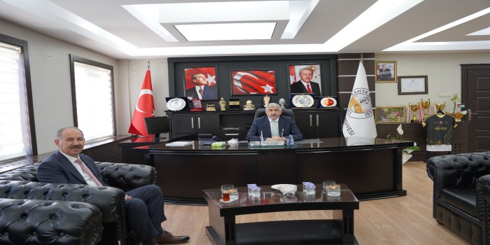 Kardeş Belediye Arpaçay’dan Kahta Belediyesi’ne ziyaret